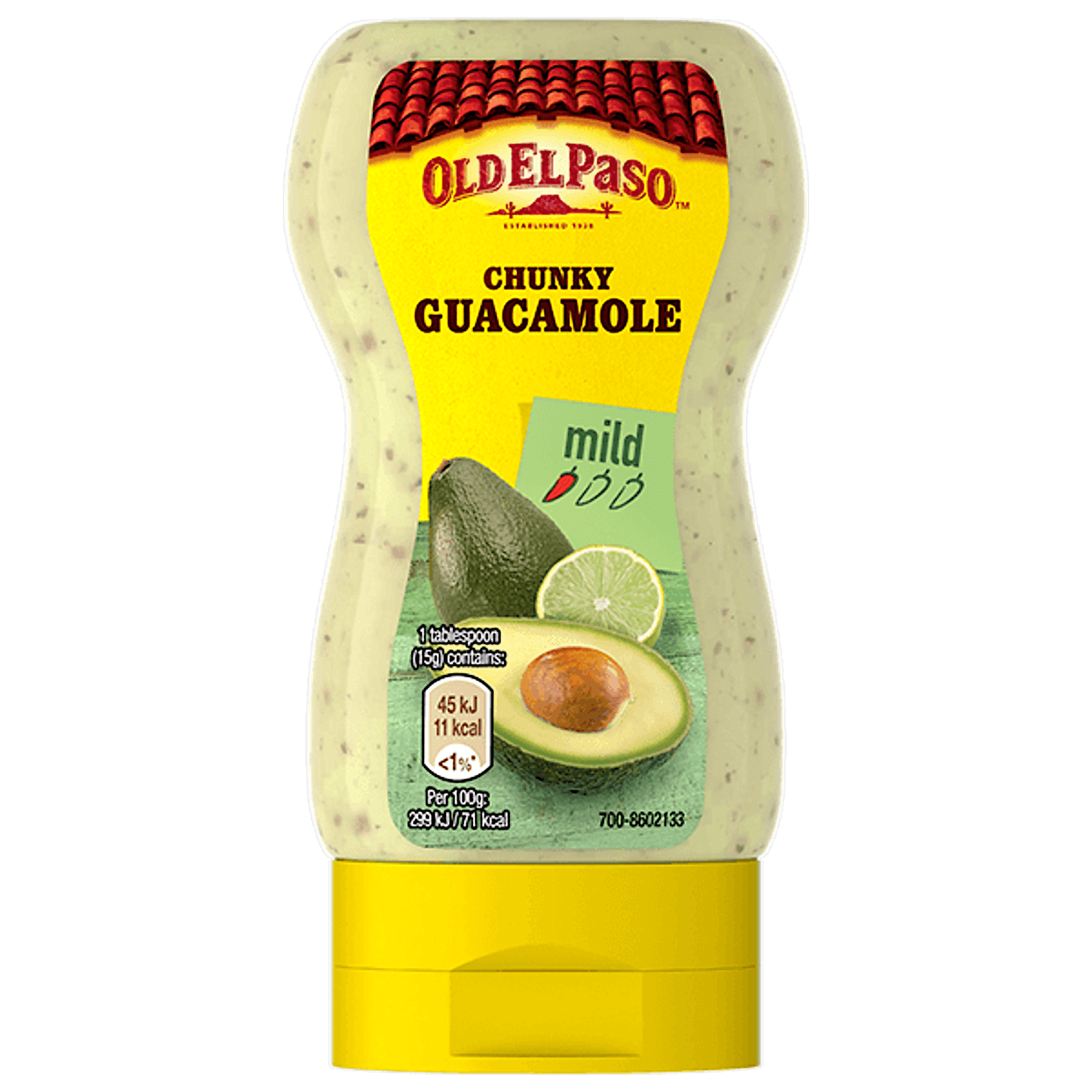 squeezy bottle of Old El Paso's chunky guacamole (240g)